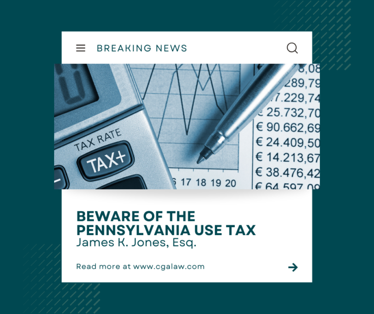 BEWARE OF THE PENNSYLVANIA USE TAX