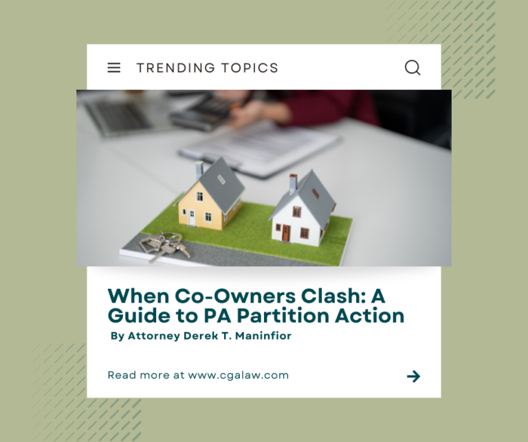 When Co-Owners Clash: A Guide to PA Partition Action